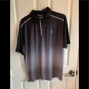 Men’s Adidas Black/Gray CLIMACOOL Golf Shirt